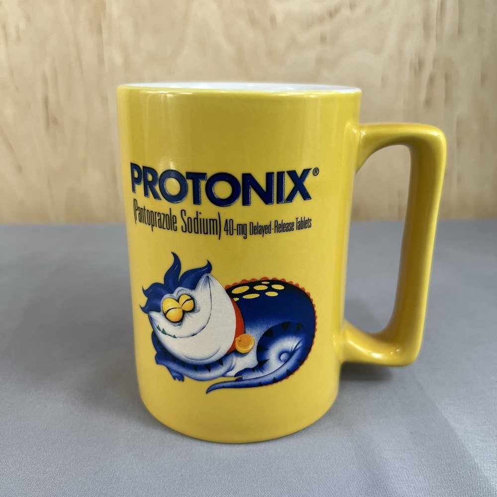 Pharmaceutical Advertising Coffee Mug Protonix Injection IV Heartburn 40mg